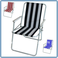 foldable beach chair with 600D oxford fabric and steel frame